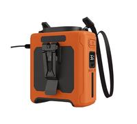 Ventilador De Cintura 10000 MAh Con 5 Velocidades Y Luz, 40 H Duración, Manos Libres, For Uso En El Cuello, Ideal For Exteriores, Trabajo, Viajes, Camping Mucho Tiempo Pinza Manos Libres(Orange)