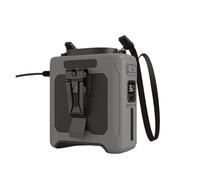 Ventilador De Cintura 10000 MAh Con 5 Velocidades Y Luz, 40 H Duración, Manos Libres, For Uso En El Cuello, Ideal For Exteriores, Trabajo, Viajes, Camping Mucho Tiempo Pinza Manos Libres(Gray)