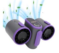 Ventilador de Cintura, 8000 MAh Recargable, Ventilador Portátil con Salidas de Aire Duales, Ventilador de Cinturón Portátil, Ventilador Personal con Clip de Cintura para Ropa,