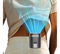 Ventilador de cintura con clip, mini ventiladores portátiles ligeros recargables debajo de la camisa, cinturón, pantalones, ventiladores corporales que soplan aire frío, ventilador de refrigeración de