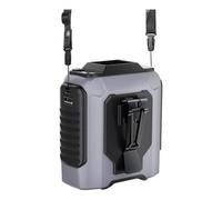 Ventilador de cintura para manos libres de velocidad de ajuste con batería recargable USB y diseño de clip para viajes, deportes, trabajo, durabilidad, ventilador de clip