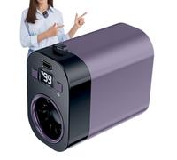 Ventilador de cintura personal, dispositivo de refrigeración ergonómico de viaje, ventilador de clip portátil manos libres con flujo de aire silencioso de 3 velocidades, para hombres y mujeres, hogar