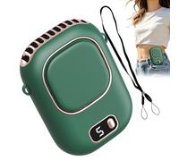 Ventilador De Cintura Personal Sin Aspas: Unidad De Refrigeración Con Carga USB De 4,72 X 3,70 X 1,73 Pulgadas, Control De Viento Silencioso De 5 Niveles Con Correa Para El Cuello | Asistencia Para Tr