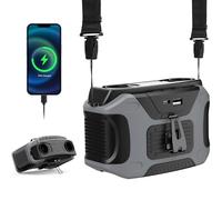 Ventilador de Cintura Portátil 20000mAh, 40H Runtime Rechargeable Belt Clip Fan, 5 Speed Dual Airflow Hands Free Cooling, Wearable Under Shirt for Travel, Hiking, Camping & Outdoor Activities