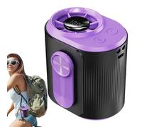 Ventilador De Cintura Portátil | Abanico Portátil y Usable para Cinturón | Potente Flujo De Aire, Ajustable En Múltiples Niveles, Recargable USB Para Gimnasio Exterior Tiempo Caluroso