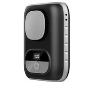 Ventilador de cintura portátil para exteriores, 4000 mAh, ventilador de cuello portátil de 5 velocidades con pantalla LED inteligente para uso doméstico, actividades diarias, deportes al aire libre