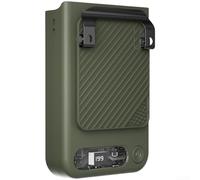 Ventilador de cintura recargable de 3600 mAh, ventilador de cuello portátil silencioso con luz LED, refrigeración personal USB para acampar al aire libre, correr, senderismo, pesca, blanco (verde