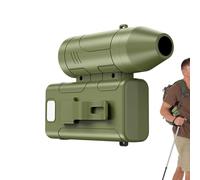 Ventilador de Cinturón Recargable,con Luz Integrada, Recargable, Flujo de Aire Potente y Múltiples Velocidades - Ventilador Personal para Exteriores | para Senderismo, Mochilero, Escalada, Caminar,