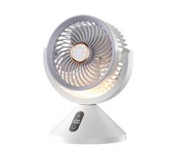 Ventilador de circulación de aire para escritorio - Ventilador de circulación de aire eléctrico con carga USB, ventilador de recirculación, función de ambientador, trabajo en aula, uso relajante, 100