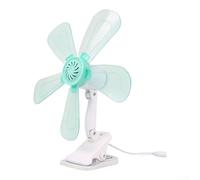 Ventilador de clip de velocidad ajustable silencioso para cama de estudiante, ventilador eléctrico portátil para flujo de aire y refrigeración de habitación pequeña (C)
