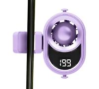 Ventilador de clip, enfriador personal silencioso de 4 velocidades, ventilador portátil con clip con luz y cordón, para dormitorio, cochecito, camping, senderismo, , playa, viaje a casa