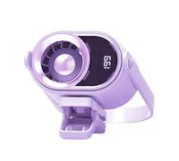 Ventilador de clip, enfriador portátil silencioso de 4 velocidades, ventilador de clip pequeño con luz y cordón, para el hogar, dormitorio, cochecito, camping, senderismo, pesca, viaje a la playa