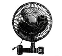 Ventilador de clip oscilante para tienda de cultivo con ajuste de ángulo vertical y horizontal, múltiples velocidades y para material ABS para un uso silencioso