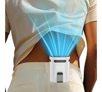 Ventilador de clip para pantalones de cinturón de camisa, ventilador de cintura portátil compacto que funciona con pilas, para usar en la parte trasera de la cadera, ventiladores corporales que soplan
