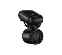 Ventilador de clip portátil para uso personal 3 niveles de flujo de aire ajustables Funcionamiento silencioso 50x39x61mm Tamaño Tipo C Batería recargable (negro)