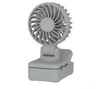 Ventilador de clip USB con batería recargable, pantalla LED, cabezal ajustable de 90 grados, 3 ajustes de velocidad para una experiencia de refrigeración personalizada (verde)