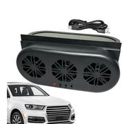 Ventilador de coche con energía solar, ventilador de escape de coche, Ventilador de extracción USB automotriz | Ventilador de enfriamiento compacto para vehículos, ventilador de