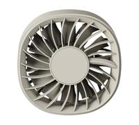 Ventilador de coche de 3 velocidades, enfriador de aire USB portátil, función de luz de ambiente colorido, rotación de 360 grados, vehículo de alta resistencia al viento con diseño resistente