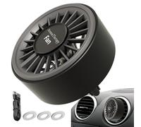 Ventilador de coche genérico | Ventilador de clip refrescante para vehículos - Dispositivo portátil con iluminación colorida y decoración perfumada para furgoneta camping coche casa