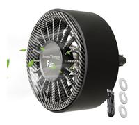 Ventilador De Coche Kustimantu | Ventilador De Circulación De Aire - Ventilador Portátil Con Iluminación LED y Decoración Perfumada para Camioneta, Pickup e Interior