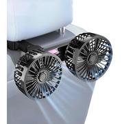 Ventilador de Coche para Renault Clio 3 Clio 4 Megane 2 Scenic 2 Laguna 2 MK2 MK3 Kangoo, Ventilador de Doble Cabezal Giratorio 360°, Ventilador de Coche USB, Silencioso