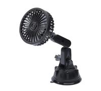 Ventilador de coche portátil - Ventilador silencioso más frío con soporte de succión | Ventilador giratorio ajustable de 3 velocidades | Circulador de aire automático portátil | Accesorio para coche