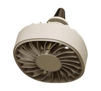 Ventilador de coche USB giratorio de 360 grados con luces LED, silencioso, clip en miniatura, circuladores de aire para coches, camiones, silenciosos