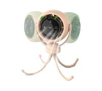 Ventilador de cochecito sin aspas con 6000 mAh para batería, ventilador eléctrico silencioso para carrito de mano, ventilador de escritorio portátil de 3 velocidades con soporte antivibración para
