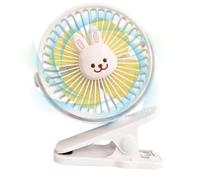 Ventilador de cochecito, ventilador eléctrico al aire libre, herramienta de ventilación de batería integrada de ahorro de energía para cunas, camas, asientos de coche y camas de estudiante