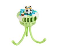 Ventilador de cochecito - Viajes Fan | Pequeños ventiladores portátiles con ajustes de 3 velocidades, ventiladores de refrigeración flexible interactivo, equipo de viaje para niños tranquilo pe