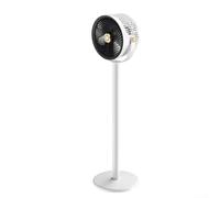 Ventilador de Columna Oscilante 360 Grados para ultra Silencioso 20dB - 5 Niveles Aire Función Aromas para batería 4000mAh para Hogar(White gray)