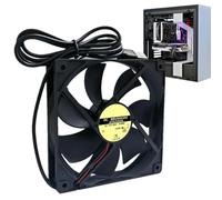 Ventilador de computadora USB - Accesorio de enfriamiento silencioso de 5 V 12x12 cm, Enfriador portátil de disipación de calor ABS | Para chasis, enrutadores, decodificadores, computadoras de escrito