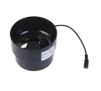 Ventilador de conducto de escape de 12 V de 110 mm a 100 mm para ventilación en baños, cocinas, almacenes, invernaderos, gallineros y casa de mascotas, ventilador de ventilación de bajo consumo