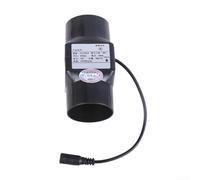 Ventilador de conducto en línea de 12 V 6 W, ventilador de escape de 50 mm de diámetro, silencioso 38 dB para ventilación interior, adecuado para baños, almacenes y gallineros (negro, 50 mm)