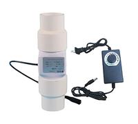 Ventilador de conducto en línea de 2 pulgadas con controlador de velocidad de 50 mm con interfaz de conducto de PVC de 40 mm, 6 W, 12 V, 62 CFM, soplador de ventilación de escape para ático, cocina,