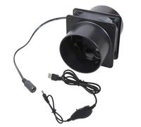 Ventilador de conducto en línea de 55 CFM con controlador de velocidad USB para estaciones de soldadura, circulación de aire de baño, ventilador de conducto en línea para cajas de impresora