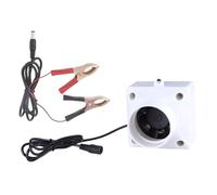 Ventilador de conducto en línea de bajo ruido, 50 db, 12 V, 50 mm, con cable de alimentación, adecuado para uso doméstico y garaje, ventilación en espacios reducidos, escape de admisión