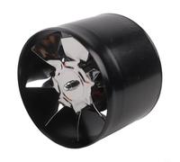 Ventilador de conducto en línea de metal de 4 pulgadas, soplador de escape de 160 m³/h con funcionamiento de bajo ruido, ventilador de ventilación AC220V para extracción de humo comercial (negro)