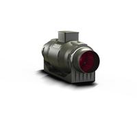 Ventilador De Conducto Rohrlüfter Lineo VORTICE 160 mm 510 m³/h Negro Matt Timer