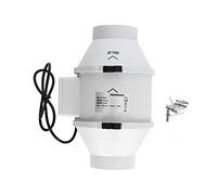Ventilador de conductos de flujo mixto Gearwell, ventilador de ventilación HF-100PE, extractor de aire silencioso, soplador de escape AC220V 2200 RPM, para de ventilación interior