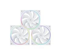 Ventilador de CPU TL-S12RW X3 de 120 mm con Ventilador Inverso, Ventilador de Refrigeración para Caja con Iluminación ARGB y Velocidad de 1500 RPM