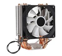 Ventilador de CPU, Ventilador de Computadora de Escritorio de Funcionamiento Silencioso, Flujo de Aire Preciso con Luz RGB para Intel LGA775 para Intel LGa 1155 para AMD(Ventilador único)