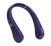 Ventilador de cuello - 5 velocidades ajustables, sin aspas, manos libres, ventilador recargable de 8.25 pulgadas para mujeres y hombres, clima cálido, hogar, oficina, viajes, ejercicio al aire libre