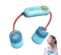 Ventilador De Cuello Acondicionador De Aire - Ventilador Pequeño De Doble Cabezal - Herramienta Silenciosa Sin Aspas Portátil Con 3 Velocidades Para Trabajar Oficina Viajar Deporte Al Aire Libre