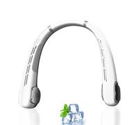 Ventilador de cuello ajustable 360° - Ventilador portátil con batería de 3000 mAh, ventilador de cuello portátil, ultra silencioso y 5 niveles de velocidad ajustables, perfecto para casa, oficina y