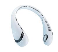 Ventilador de cuello plegable portátil con 3 velocidades y flujo de aire de 360° | Ventilador de refrigeración para hombre y mujer, ventilador de cuello para deportes al aire libre, hogar