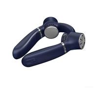 Ventilador de cuello portátil, 4000 mAh, carga USB, sin aspas, ventilador de aire acondicionado, 3 velocidades, ajustable, enfriamiento rápido, ventilador doble para colgar en el cuello para viajes