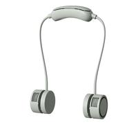 Ventilador de cuello portátil de 3 velocidades, 360 grados, manos libres, sin aspas, recargable, para viajes, exteriores, interiores, regalos de cumpleaños para hombres, mujeres, mamá, papá