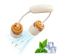 Ventilador de Cuello Portátil - Dispositivo Ajustable De Enfriamiento Ponible | Ventilador De Cuello Personal | Para Viajes, Aire Libre, Verano, Deportes, Trabajo, Oficina, Niños, Mujeres, Papá