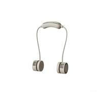 Ventilador de cuello portátil, dispositivo de refrigeración ajustable de 360° con tecnología de semiconductores, 3 velocidades, batería de 1600 mAh para viajes al aire libre, oficina (albaricoque)